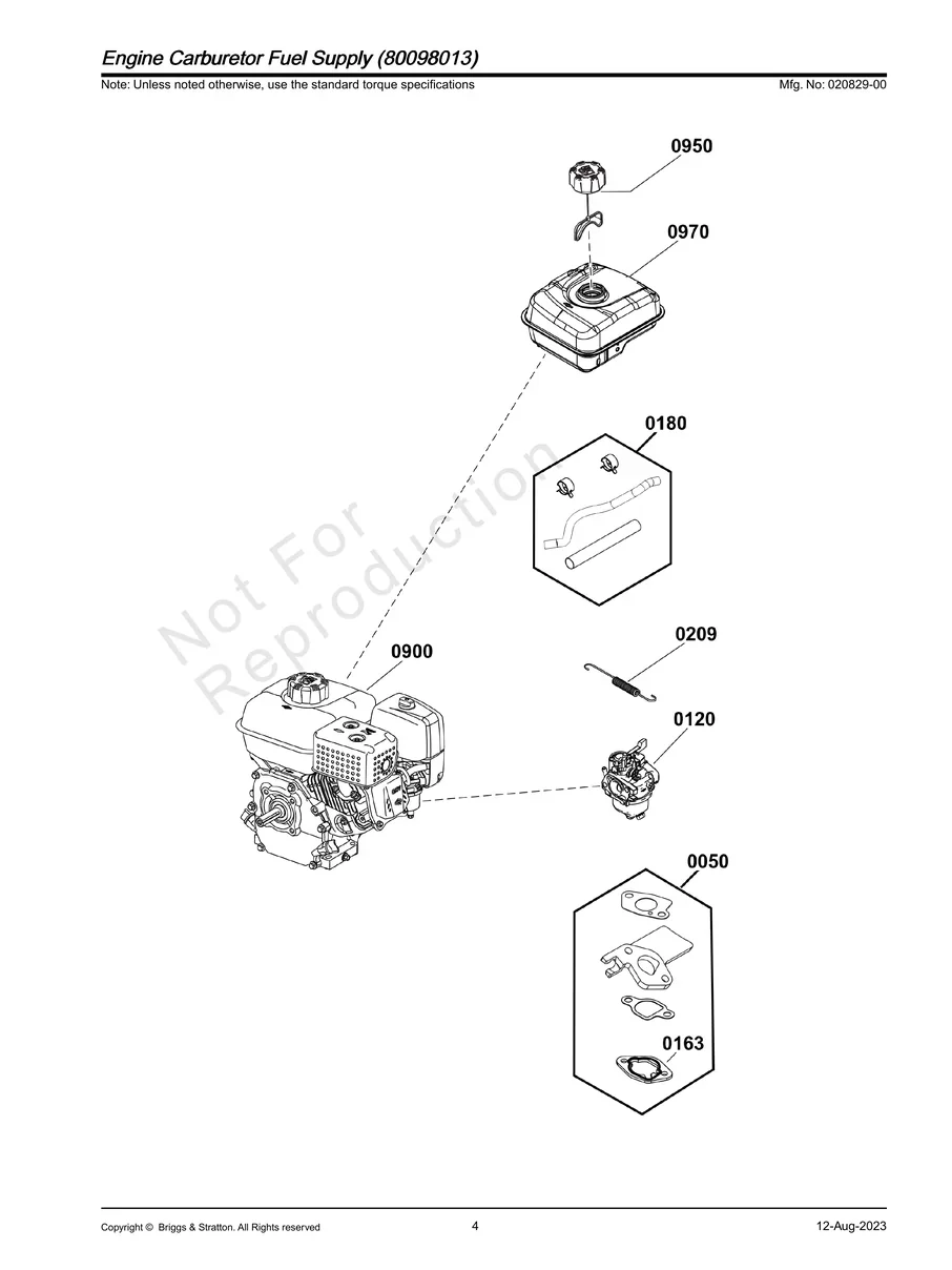 BRIGGS AND STRATTON, 020829-00, IPL.4